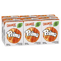 Prima Orange Fruit Drink Multipack 200ml