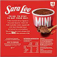 Sara Lee Mini Cups Chocolate Bavarian 