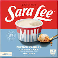 Sara Lee Mini Cups French Vanilla Cheesecake 