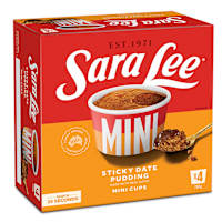 Sara Lee Mini Cups Sticky Date Pudding 