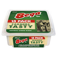 Bega Farmers' Tasty Natural Cheese Slices