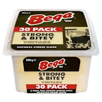 Bega Strong & Bitey Vintage Natural Cheese Slices