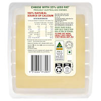 Bega Country Light Tasty 25% Less Fat Natural Cheese Slices