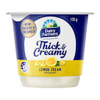 Dairy Farmers Thick & Creamy Yoghurt Lemon
