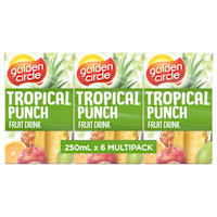Golden Circle Tropical Punch Fruit Drink Multipack Poppers