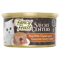 Fancy Feast Adult Savory Centers Patè With Chicken And A Gourmet Gravy Center Wet Cat Food