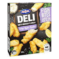 Birds Eye Deli Flathead Fish Bites Crisp Light Batter