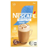 Nescafe 98% Sugar Free Caramel Latte Sachets