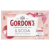 Gordon's Premium Pink Gin & Soda
