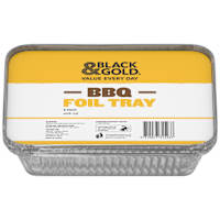 Black & Gold BBQ Foil Tray