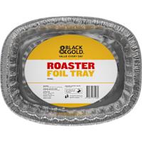 Black & Gold Roaster Foil Tray Oval
