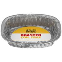 Black & Gold Roaster Foil Tray Oval