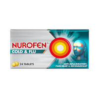 Nurofen Cold and Flu Tablets 200mg Ibuprofen /5mg Phenylephrine Hydrochloride 24 Pack