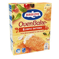Birds Eye Oven Bake Lightly Battered Fish