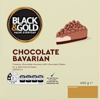 Black & Gold Chocolate Bavarian