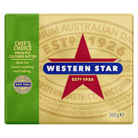 Western Star Chef's Choice Unsalted Cultured Butter