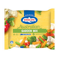 Birds Eye Snap Frozen Garden Mix Carrot Beans Brocoli Cauli Capsicum
