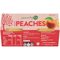 Community Co Diced Peach In Juice
