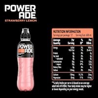 Powerade Strawberry & Lemon Sports Drink Sipper Cap