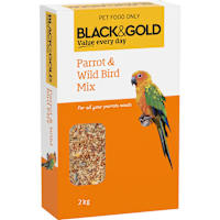 Black & Gold Parrot and Wild Bird Mix