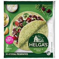 Helga's Spinach & Garden Herb Wraps