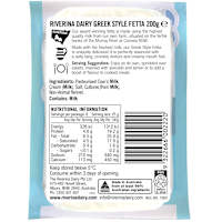 Riverina Dairy Co Plain Greek Style Fetta