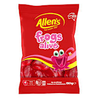 Allen's Frogs Alive Lollies Bag