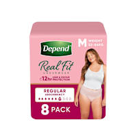 Depend Real Fit For Women Underwear, Heavy Absorbency, Medium