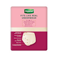 Depend Real Fit For Women Underwear, Heavy Absorbency, Medium