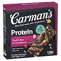 Carman's Gourmet Protein Bars Dark Choc & Cranberry