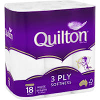 Quilton Classic White Toilet Tissue 3 Ply