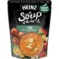 Heinz Soup Of The Day Pouch 7 Veg Garden Herb