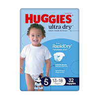 Huggies Ultra Dry Nappies Boys Size 5 (13-18kg)