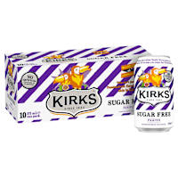Kirks Sugar Free Pasito Passionfruit Multipack Cans Soft Drink 375mL