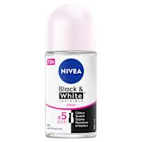 NIVEA Black & White Invisible Clear Anti-Perspirant Roll-On