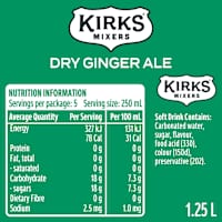 Kirks Club Dry Ginger Ale Bottle