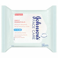 Johnson's Face Care Daily Essentials Dry Skin 25 Wipes