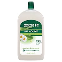 Palmolive Naturals Liquid Hand Wash Soap Aloe Vera & Chamomile with Moisturising Milk Refill & Save Recyclable