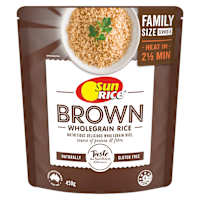 SunRice Microwave Fragrant Brown Rice Family Pack