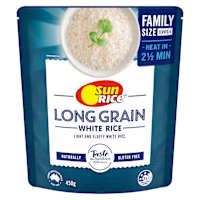SunRice Microwave Long Grain White Rice Family Pack