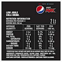 Pepsi Max No Sugar Soda Bottle