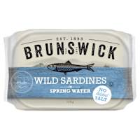 Brunswick Wild Sardines In Spring Water No Added Salt