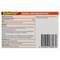 Sudafed PE Nasal Decongestant 20 Tablets x 10mg