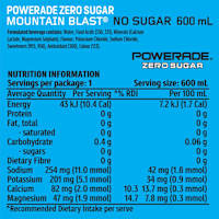 Powerade Mountain Blast Zero Sports Drink Sipper Cap