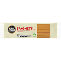 Black & Gold Spaghetti