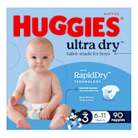 Huggies Ultra Dry Nappies Boys Size 3 (6-11kg)