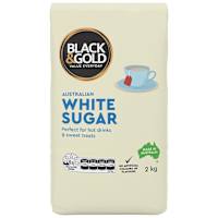 Black & Gold White Sugar