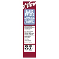 Kellogg's K-Time Baked Twists Strawberry & Blueberry Flavour