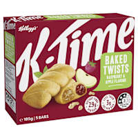 Kellogg's K-Time Baked Twists Raspberry & Apple Flavour