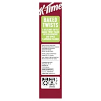 Kellogg's K-Time Baked Twists Raspberry & Apple Flavour